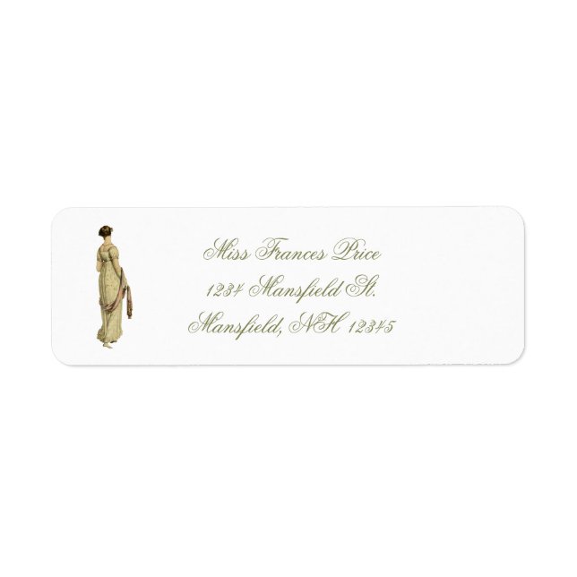 Regency Woan Address Label (Front)
