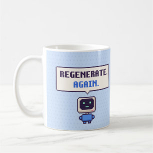 Regenerate. Again. Funny AI Pixel Mug