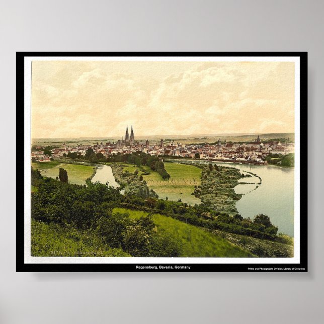 Regensburg, Bavaria, Germany Poster (Front)