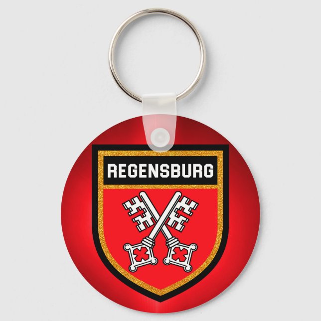 Regensburg Flag Key Ring (Front)