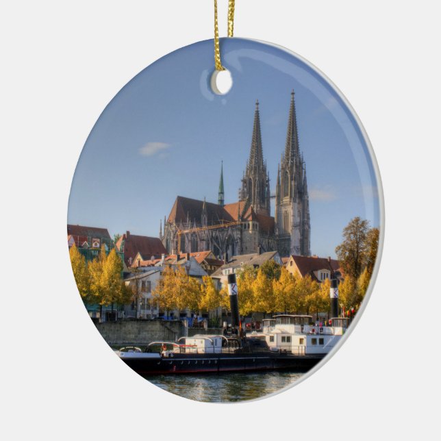 Regensburg , Germany Ceramic Tree Decoration (Left)
