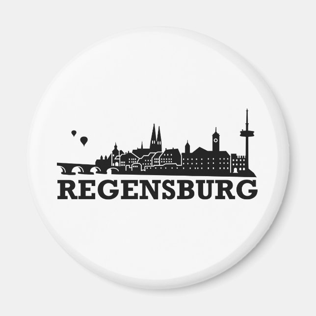 Regensburg Skyline Magnet (Front)