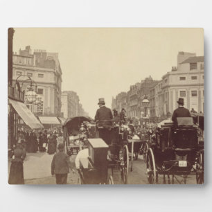 Regent Circus, London, c.1880 (sepia photo) Plaque
