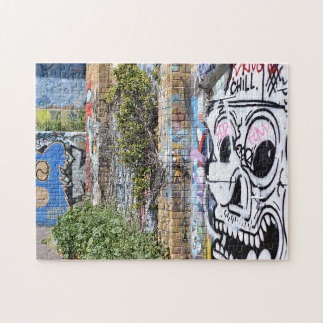 Regent's Canal Graffiti London England UK Jigsaw Puzzle (Horizontal)