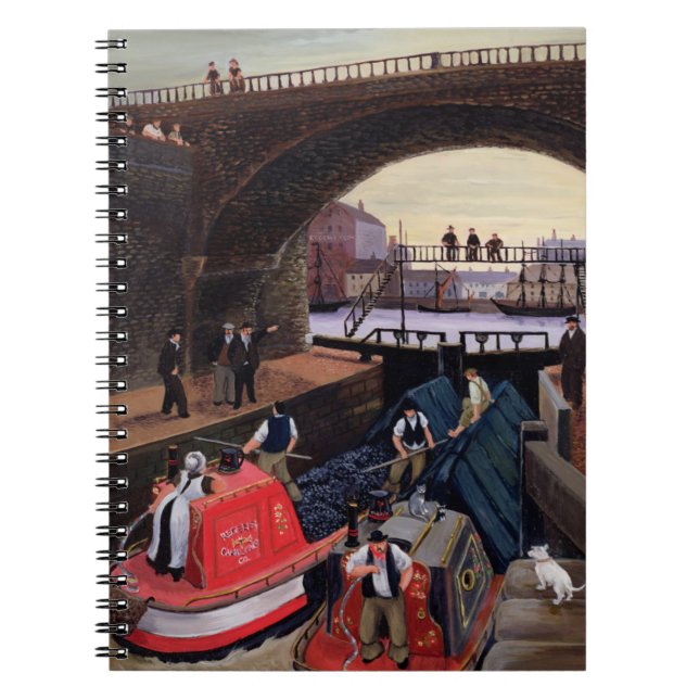 Regent's Canal Lock Spiral Notebook (Front)
