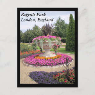 Regents Park, London, England postcard
