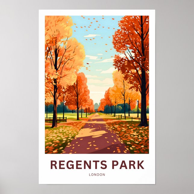 Regents Park London Travel Print (Front)