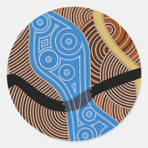Regenzeit oder Wet Season Classic Round Sticker
