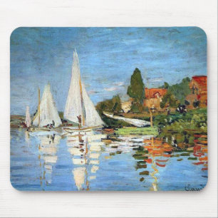 Regetta Boats Fine Art by Monet Mousepad