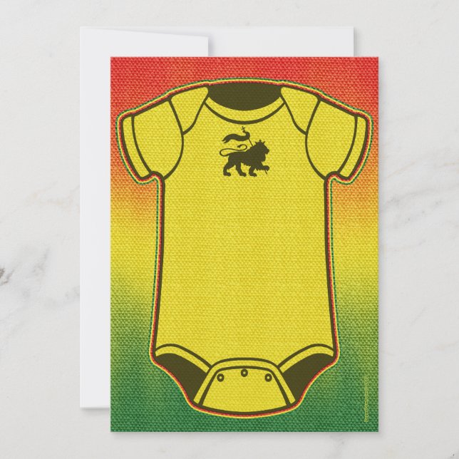 Reggae Baby Shower Invitations (Front)