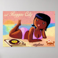 Reggae City Gal on The Beach