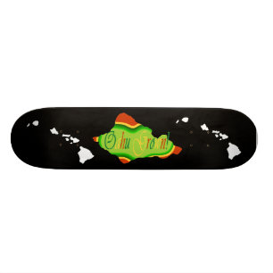 Reggae coloured Oahu  skateboard