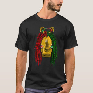 Reggae Cool Rhino Dreadlocks Dreadlocks Rasta T-Shirt