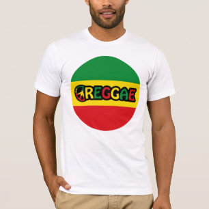 Reggae design with reggae flag colours T-Shirt