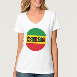 Reggae design with reggae flag colours T-Shirt