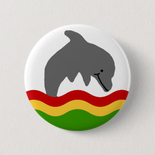 Reggae dolphin button