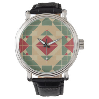 Reggae Geometric Pastel Tile Watch