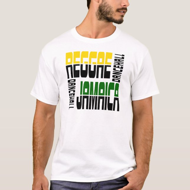 Reggae Jamaica Dance Hall Cube, 3 Colours T-Shirt (Front)