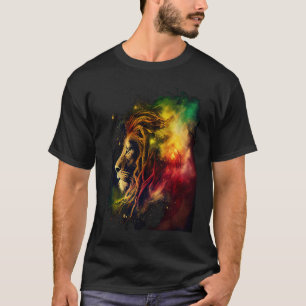 Reggae Lion Rastafari Music Freedom Zion Jamaica T-Shirt