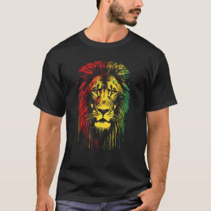 Reggae lion wild cat big cat Jamaica lion T-Shirt