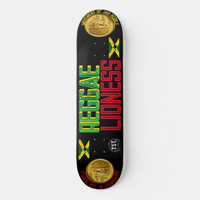 REGGAE LIONESS 8 1/4" Skateboard Deck (Front)