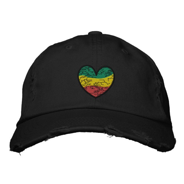 Reggae Love Embroidered Hat (Front)