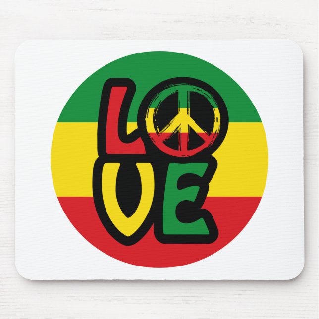 Reggae LOVE Mouse Pad (Front)