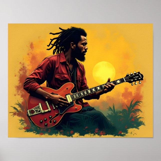 Reggae music art poster (Front)