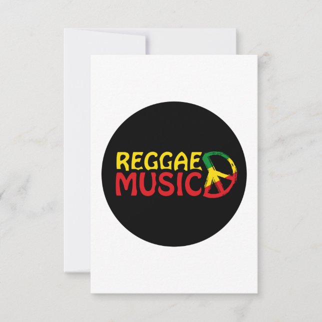 Reggae Music Card (Front)