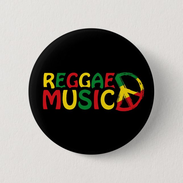 Reggae Music design, reggae art 6 Cm Round Badge (Front)