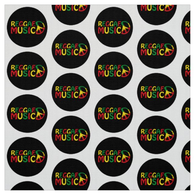 Reggae Music design, reggae art Fabric (Swatch)