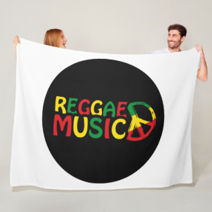 Reggae Music design, reggae art Fleece Blanket