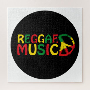 Reggae Music design, reggae art Jigsaw Puzzle