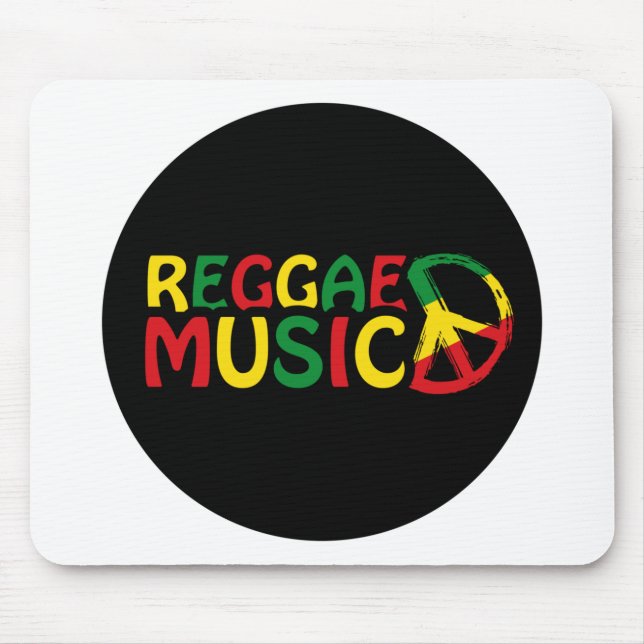 Reggae Music design, reggae art Mouse Pad (Front)