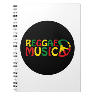 Reggae Music design, reggae art Notebook