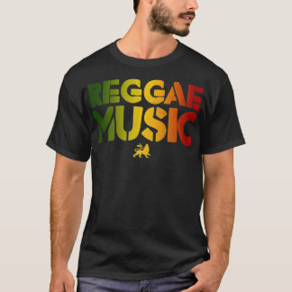 Reggae Music Lion Of Judah Rastafari Rasta Jamaica T-Shirt