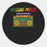 Reggae Music Lover Colourful Jamaica Cassette Radi