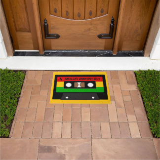 Reggae Music Musician Singer Cassette Tape Doormat