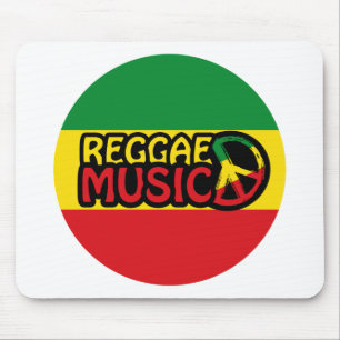 Reggae Music, reggae art with peace symbol Mouse Pad