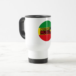 Reggae Music, reggae art with peace symbol Travel Mug