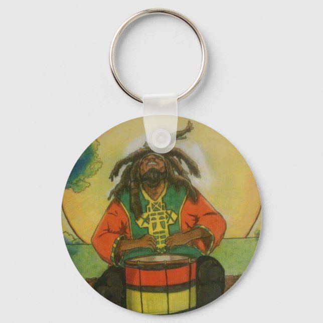 reggae music roots  key ring (Front)