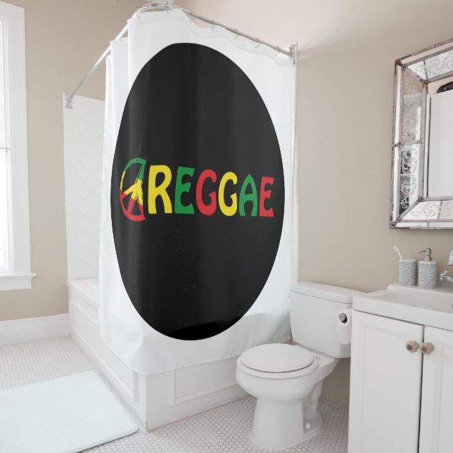 Reggae Music Shower Curtain (In Situ)