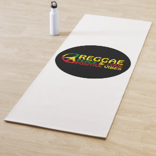 Reggae Music with positive quotes Yoga Mat