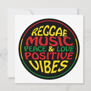 Reggae Music with positive sayings and quotes
