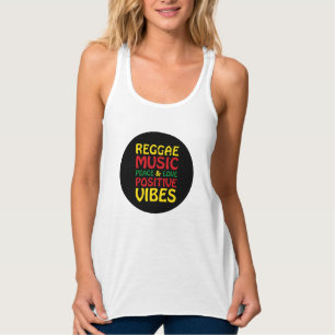 Reggae Music with positive sayings Singlet