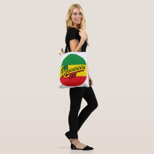 Reggae Music with reggae flag colors Tote Bag
