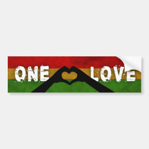 Reggae One Love Bumper Sticker