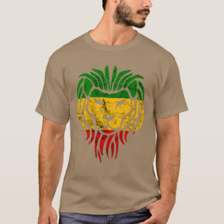 Reggae Peace Rastafari Lion Reggae Jamaica Music H T-Shirt