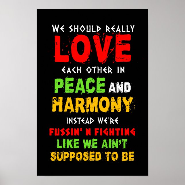 Reggae quote poster (Front)