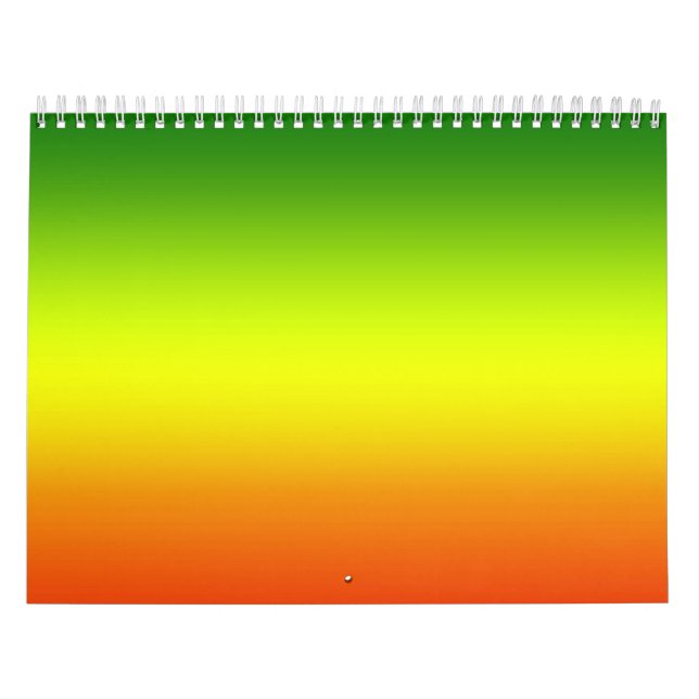 Reggae Rainbow Flag design Calendar (Cover)